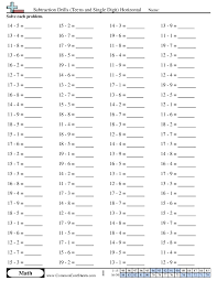 math drills worksheets free