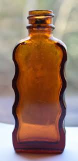 Antique Amber Glass Roux Poison Sea