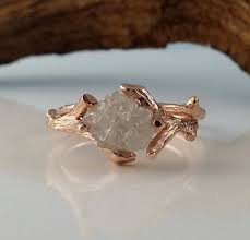 rough diamond enement rings