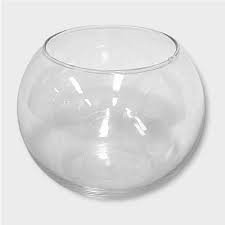 Glass Fish Bowl Vase 10x12 5cm