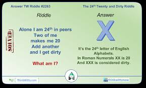 Test yourself with the following riddles and see how many of them take your mind down the dirty path. Answer To The The 24th Twenty And Dirty Riddle Think Witty