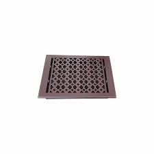 prima decorative hardware cast iron floor register 10 inch x 12 inch vr 100 black no holes