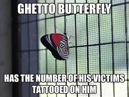 Butterfly in jail for a reason | Very Funny Pics via Relatably.com