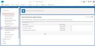 grant account login access in