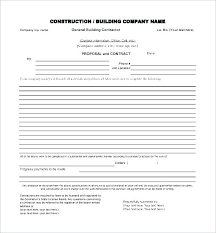 Free Proposal Forms Free Bid Proposal Form Template Online Forms