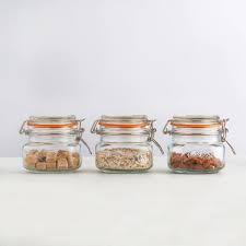 Kilner Clip Top Glass Square Clip Top