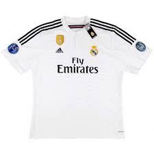 Real madrid's jersey (worn by luka modrić in 2015) is manufactured by adidas, with emirates the shirt sponsor. Adidas An4907 Real Madrid Ucl Fifa World Champions Football Soccer Home Shirt 2014 15 Size Xl New