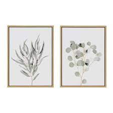 Kate And Laurel Neutral Botanical 1 And
