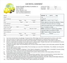 Loan Car Agreement Template Free Rental Word Documents Download