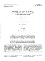 pdf the role of educational psychology in teacher education three pdf the role of educational psychology in teacher education three challenges for educational psychologists