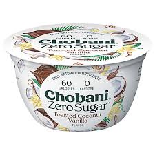 chobani zero sugar toasted coconut