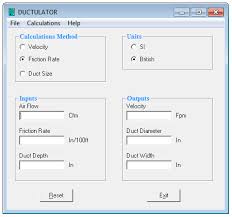 Download Ductulator Software For Hvac Duct Sizing For Free
