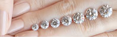 the diamond carat size chart diamond