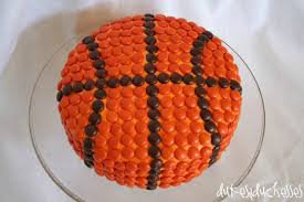 basketball cake idea super easy