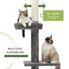 ceiling cat tower in grey ch2amt0160gy