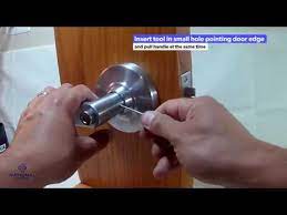 schlage commercial handle removal you