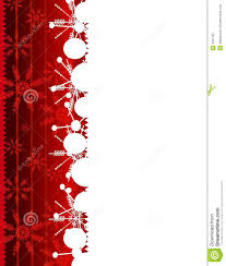 Red Snowflake Christmas Border Stock Illustration