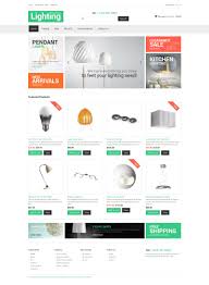 Website Template 49066 Lighting Store Lamps Custom Website