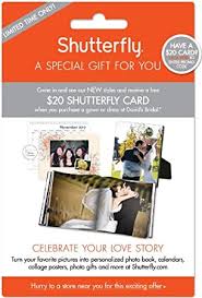 If you can't wait that long, shutterfly sometimes offers a free upgrade to expedited shipping (four to five business days). Amazon Com Shutterfly Gift Card For 20 8 5 X 11 Prepaid Gift Cards Office Products