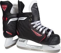 Details About New Ccm Rbz Zone Ice Hockey Skates Junior Size 4 Width D Kids Skate Black Red