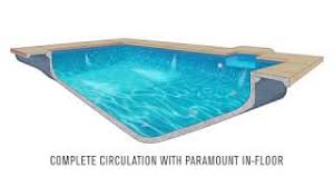powerful in floor pool cleaning system