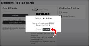 how to redeem gift cards at roblox