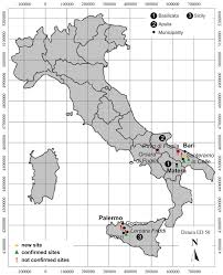 Geographic range and distribution map of Ionopsidium albiflorum in ...