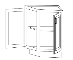 I need some advice, i have been stuck on the design of our two corner upper cabinets. Traditional Oak Angled End Base Cabinet Cabinets To Your Home