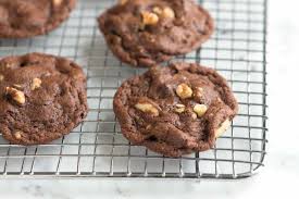 easy double chocolate walnut cookies recipe