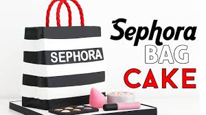 sephora bag cake makeup decorations