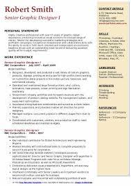 senior graphic designer resume sles