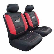 Front Seat Cover Mesh Red Black For