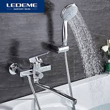 Ledeme Shower Faucet Set Bathroom Brass