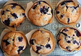 Homemade Blueberry Muffins gambar png