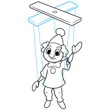 how to draw a marionette puppet