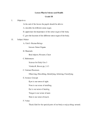 Pdf Lesson Plan In Science And Health Grade Iii Marlyn