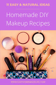 11 homemade diy makeup recipes