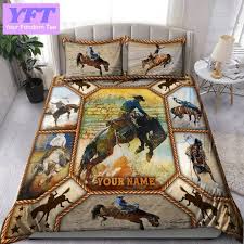 Rodeo Horse Riding Art 3d Bedding Set
