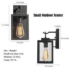 Lnc Black Outdoor Wall Sconce Garage