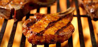 grilled pork chops with mushrooms a