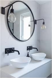 Shop wayfair for all the best bathroom & vanity round mirrors. The 25 Best Round Bathroom Mirror Ideas On Pinterest Minimal From Round Bathroom Round Mirror Bathroom Diy Mirror Frame Bathroom Modern Bathroom Light Fixtures