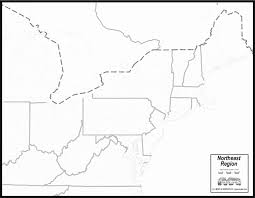Us Map Of North Eastern States New Printable Northeast Region Blank