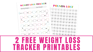 You can print a year at a glance calendar on one page without any additional elements. 2 Free Weight Loss Tracker Printables Freebie Finding Mom