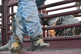 cowboy boots near cage