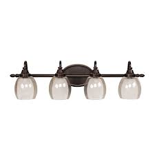 From a simple vanity light upgrade to a complete makeover, find exactly what you need with our buying guide. Allen Roth 4 Light Bronze Bathroom Vanity Light In The Vanity Lights Department At Lowes Com