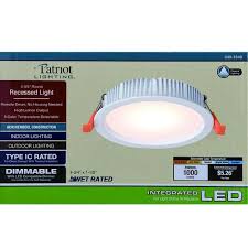 Patriot Lighting 4 Integrated Led High Output Ultra Thin Recessed Light At Menards