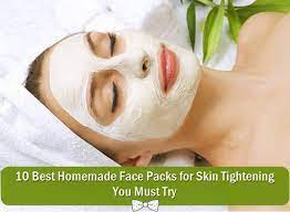 homemade face packs for skin tightening