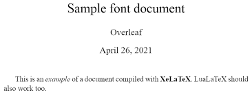 Xelatex Overleaf Latex Editor