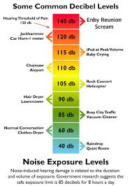 The Official Decibel Level Chart Tweet Added By Sold