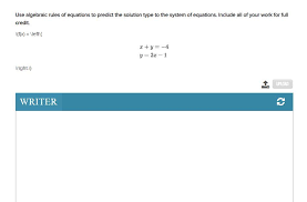 use algebraic rules of equations to